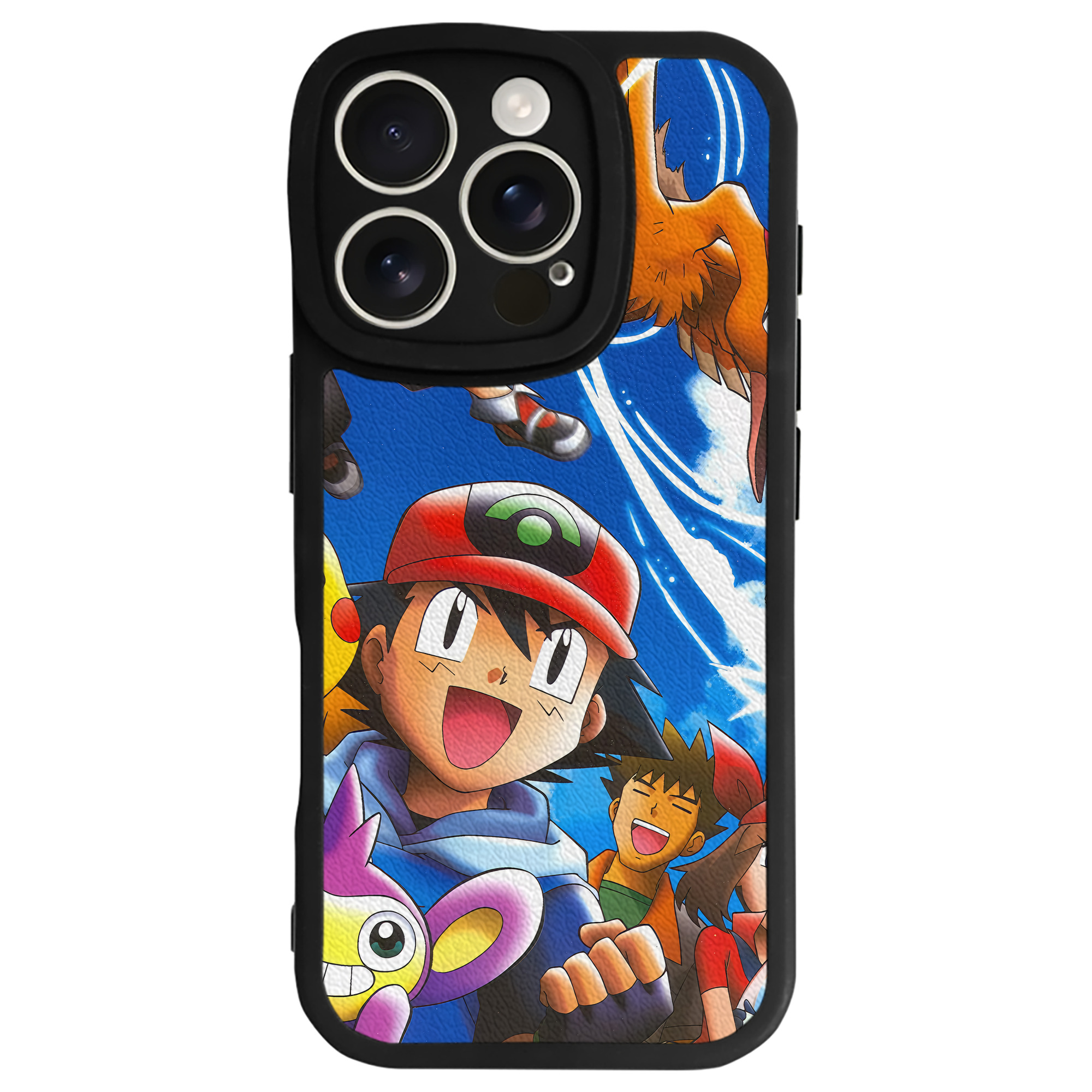（画像用） ポケットモンスター Pokémon 【iPhone 16シリーズ対応】シリコンスマホケース（レザー調） 材質：シリコン